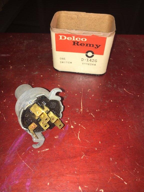 NOS Delco Ignition Switch 1958 Chevrolet Models - Hiltop Auto Parts