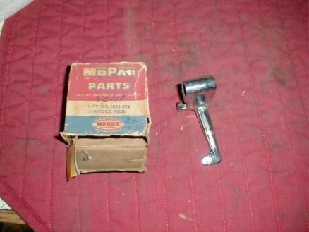 NOS Mopar Left Vent Wing Handle 1957 9 DPCD 2 Door Converible Models