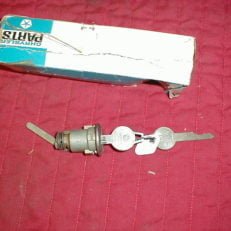 NOS Mopar Deck Lid Lock & Key 1965 Plymouth Fury I & Fury II