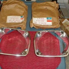 NOS Mopar Headlight Bezels 1975 1976 Plymouth Duster