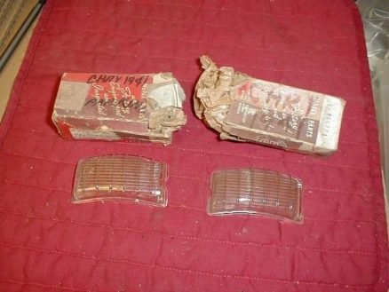 NOS Mopar Park Lenses 1941 Chrysler Royal & Windsor Early