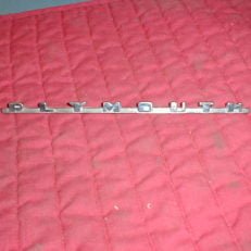 NOS Mopar Glove Box Nameplate 1949 Thru 1952 Plymouth