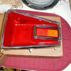 NOS Mopar Left Tail Lens W/ Bezel 1966 Dodge Coronet 440 500