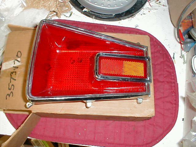 NOS Mopar Left Tail Lens W/ Bezel 1966 Dodge Coronet 440 500