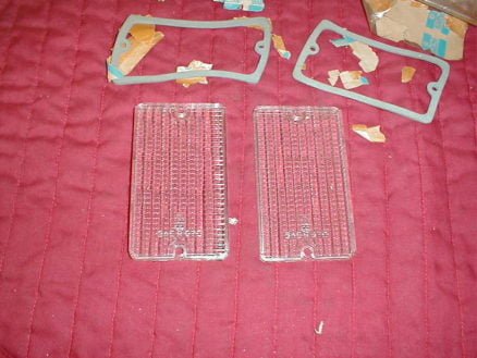 NOS Mopar Back Up Lenses 1967 Chrysler Newport New Yorker