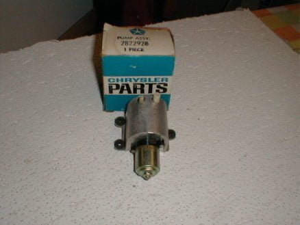 NOS Mopar Washer Pump 1962 Thru 1966 Cars W/ Electric Pump