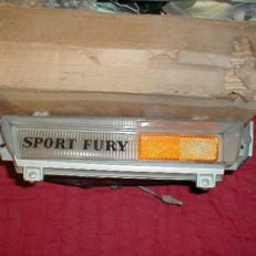 NOS Mopar Front Side Marker Lamp 1970 Plymouth Sport Fury GT