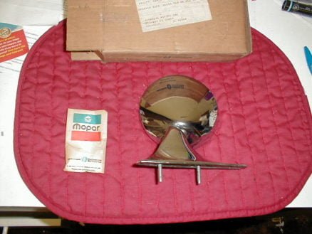 NOS Mopar Door Mirror 1969-70 C Body 1971-2 B Body Left Manual