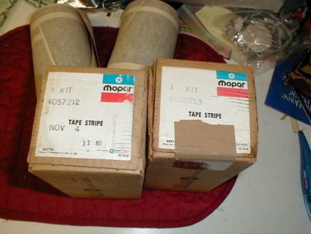 NOS Mopar Tape Stripes 1976 1977 Road Runner Super Pack