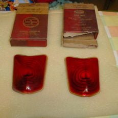 NOS Mopar Tail Lenses 1939 Dodge D11 DeLuxe Special