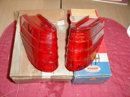 NOS Mopar Tail Lenses 1949 Plymouth 4 Door Models