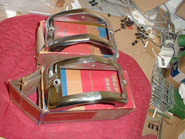 Mopar Park Lamp Bezels 1951 1952 Plymouth Models