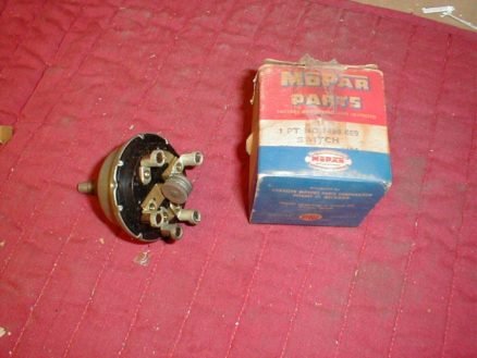 NOS Mopar Wiper Switch 1953 1954 Plymouth Dodge Two Speed