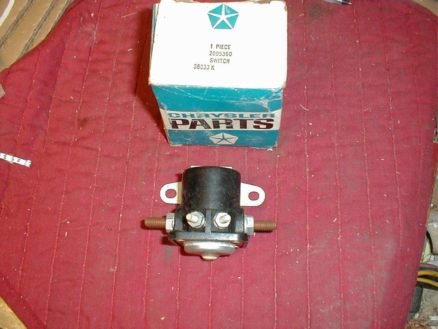 NOS Mopar Starter Solenoid Switch 1961 Thru 1968 Dodge Trucks