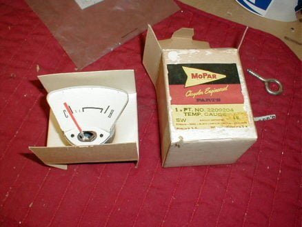 NOS Mopar Temp Gauge 1961 Plymouth Valiant All Models