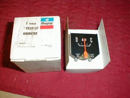 NOS Mopar Ammeter 1962 Thru 1969 Dodge Truck A D & W Models