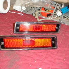 NOS Mopar Front Side Marker Lamp Set 1970-1 Chrysler Models