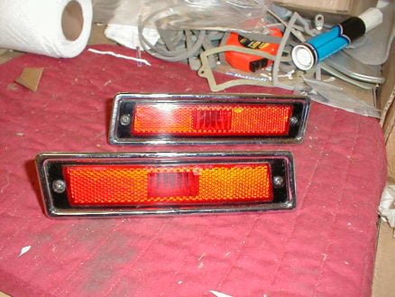 NOS Mopar Front Side Marker Lamp Set 1970-1 Chrysler Models