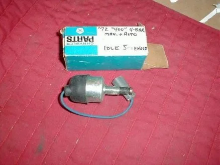 NOS Mopar A/C Idle Solenoid 1972 Plymouth Dodge B Body 400 Cubic Inch