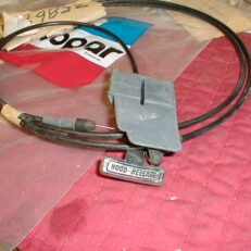 NOS Mopar Hood Release Cable 1971-2 Dodge & Plymouth B Body