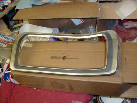 NOS Mopar Right Tail Light Bezel 1973-6 Plymouth Duster Models