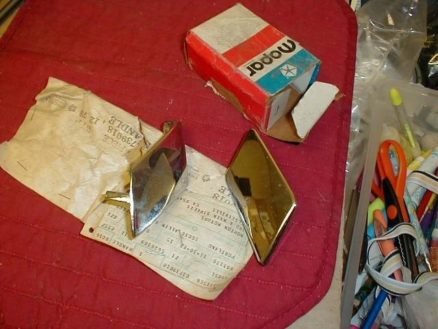 NOS Mopar Inside Door Lock Handles 1972-3 Dodge Truck Models