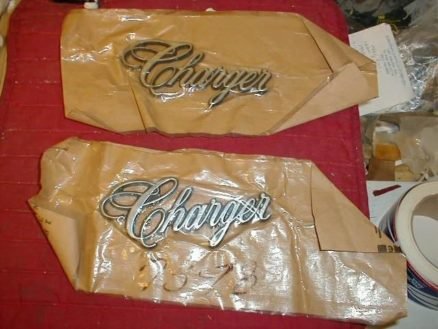 NOS Mopar Fender Nameplates 1975 Thru 1977 Dodge Charger & SE