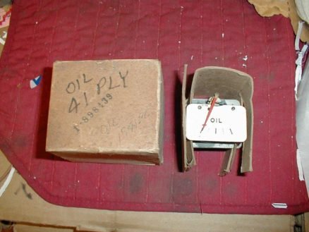 NOS Mopar Oil Gauge 1941 Plymouth Deluxe & Standard