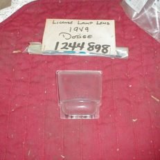NOS Mopar License Lens 1949 Dodge All Models