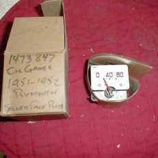 NOS Mopar Oil Gauge 1952 Plymouth Concord Cambridge Cranbrook Plaza