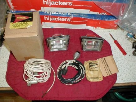 NOS Mopar Back Up Lamps & Wiring 1963 Dodge 330 440 Polara