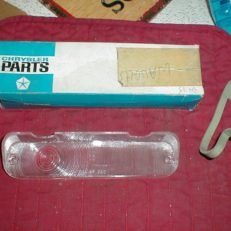 NOS Mopar Left Back Up Lens 1963-4 Chrysler 1964 Dodge 880 Models