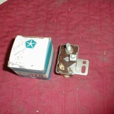 NOS Mopar Starter Relay 1965-9 A & B Body With Manual Trans