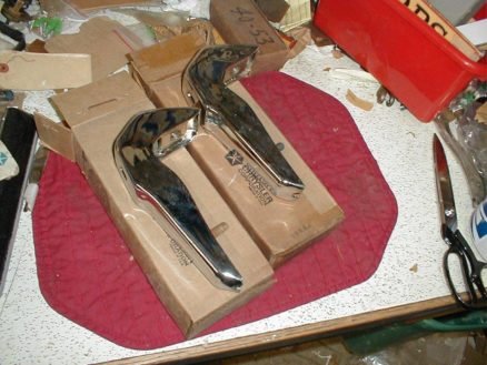 NOS Mopar Rear Bumper Guards 1965 Dodge Polara Monaco