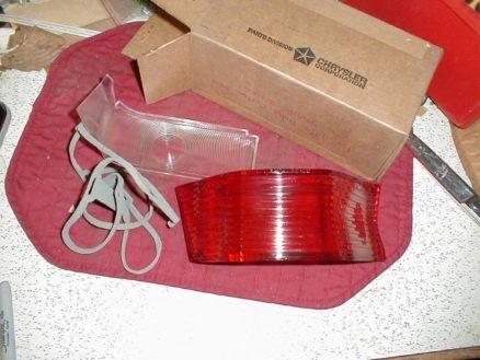 NOS Mopar Left Outer Tail Lens 1964 Dodge 880 Models