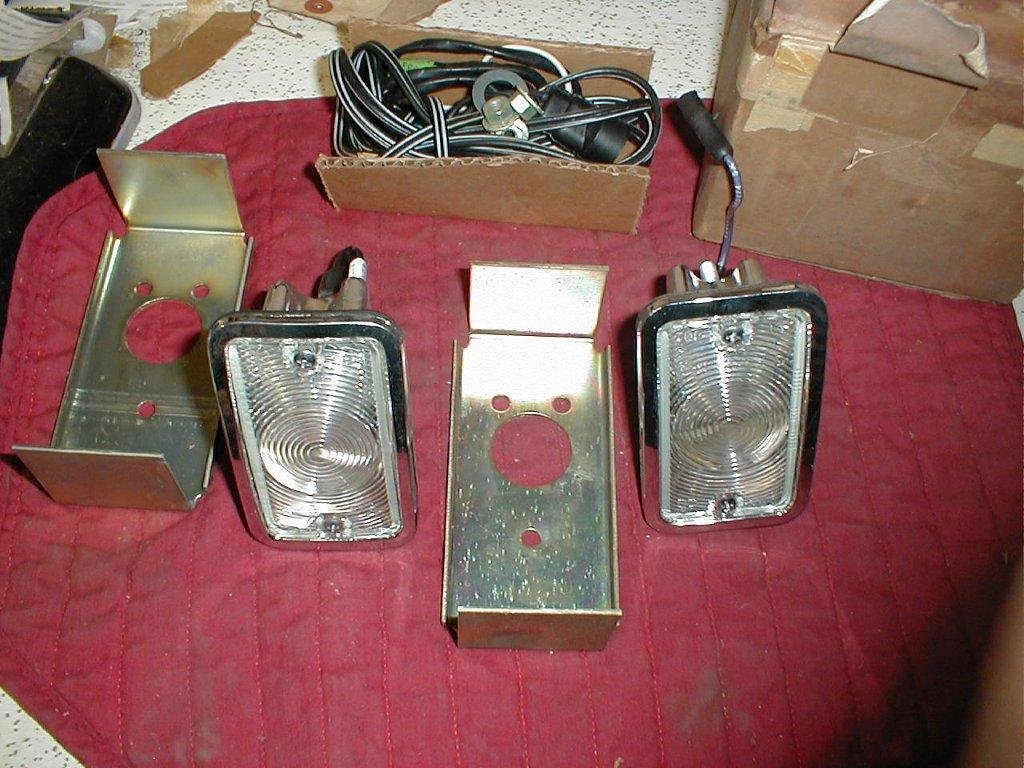 NOS Mopar Back Up Lamps & Wiring 1965 Dodge Polara & Monaco