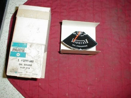 NOS Mopar Oil Gauge 1967-71 A Body Dodge Plymouth Rallye Dash