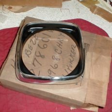 NOS Mopar Right Headlight Bezel 1968 Chrysler New Yorker