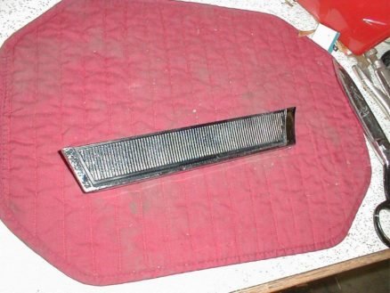 NOS Mopar Left Fender Lower Front Moulding 1967 Chrysler Newport Models