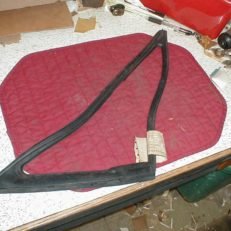 NOS Mopar Left Vent Wing Weatherstrip 1968 C Body 2 & 4 Door Models