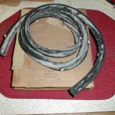 NOS Mopar Weatherstrip Left Rear Door 1969-73 C Body Plymouth Dodge 4 Door Hard Top