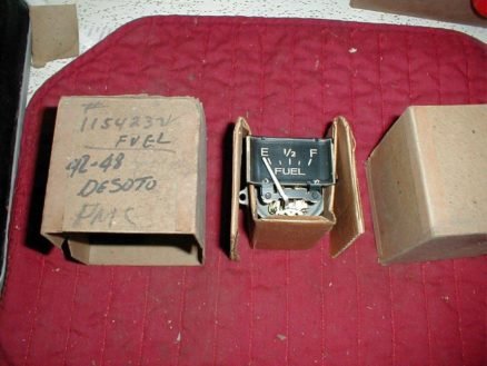 NOS Mopar Fuel Gauge 1942-8 Desoto All Models