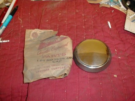 NOS Mopar Gas Cap 1953-4 Plymouth Cars