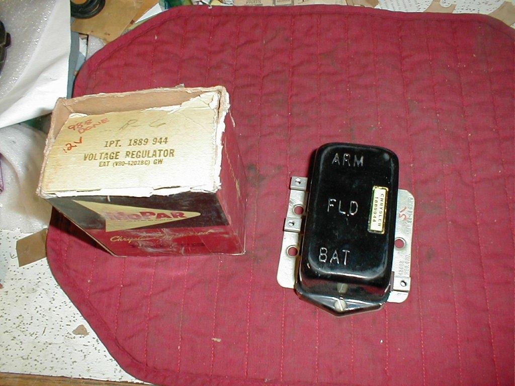 thumbnail image 2 of RCPS Mechanical Voltage Regulator For Classic Mopar - Fits Chrysler Dodge, 12V, Replaces 1889960, 2444980 2 of 5