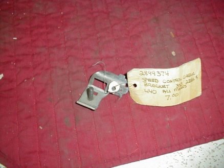 NOS Mopar Throttle Cable Bracket 1970-1 With 383 440 Cruise Control