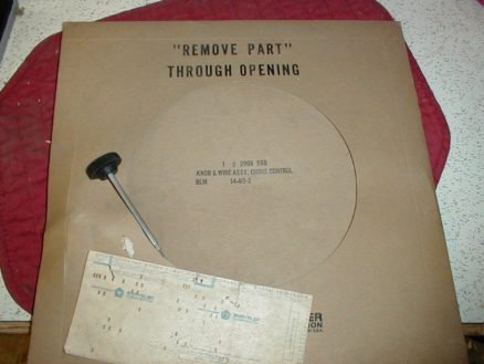 NOS Mopar Manual Choke Cable 1969 Thru 1974 Dodge Truck