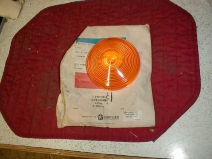 NOS Mopar Amber Turn Signal Lens 1969-71 Dodge Truck D & W Models