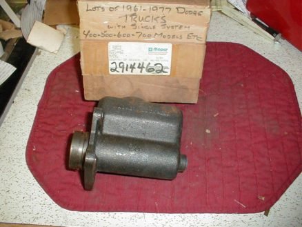 NOS Mopar Master Cylinder 1969-73 Dodge M400 Motor Home