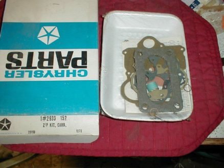 NOS Mopar Carburetor Kit 1965-6 361-383 CI Two Barrel Bendix Carb