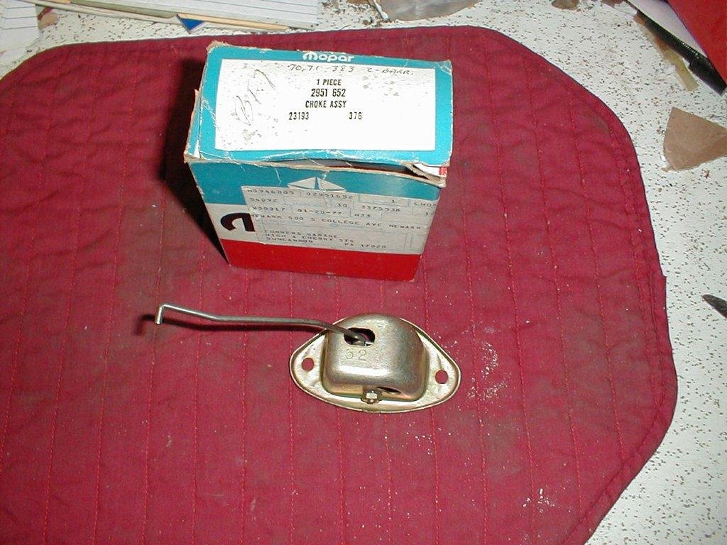 NOS Mopar Carb Choke 1970-1 Carter & Holley 383 2 Barrel Carb